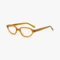 Elandra transparent brun oval brille