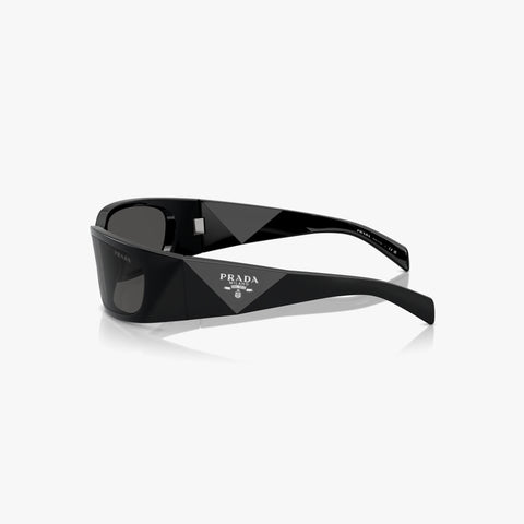 Prada PR A14S - 1AB5S0 sort rektangulær solbrille