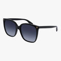 Gucci GG0022S - 001 sort cat-eye solbrille