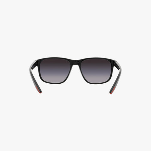 Prada Linea Rossa PS 06YS - 1AB09U sort rektangulær solbrille