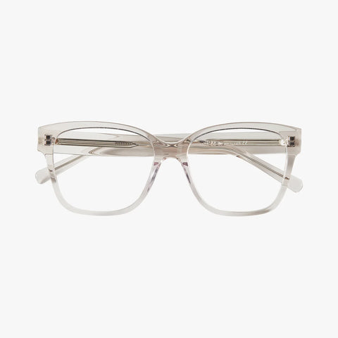 Orové transparent brun firkantet brille
