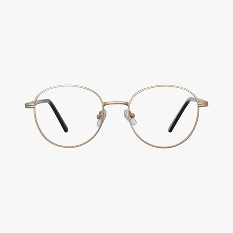 Delacroix guld rund brille
