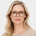 Fenora - Transparent brun på model