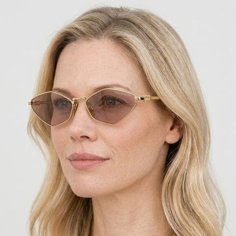 Miu Miu MU 56ZS - 5AK20I - Guld på model