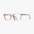Lumina transparent brun firkantet brille
