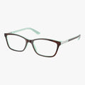 Ralph Lauren RA7044 - 601 havana og mintgrøn rektangulær brille