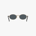 Prada PR 65ZS - ZVN09T guld og sort oval solbrille