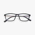 Ambré blå firkantet brille
