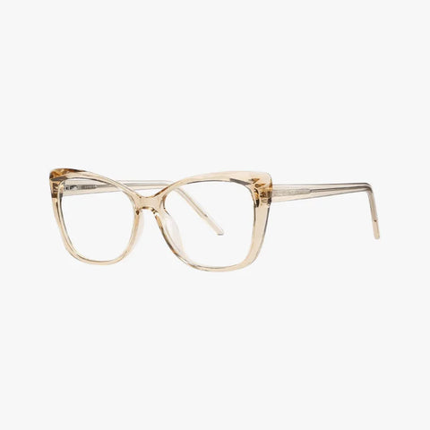 Adrienne transparent brun cat-eye brille