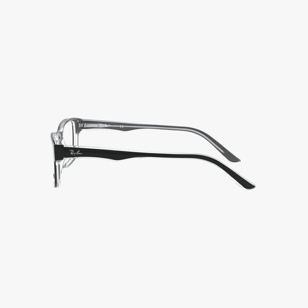 Ray-Ban RX5245 - 2034 - Sort på transparent