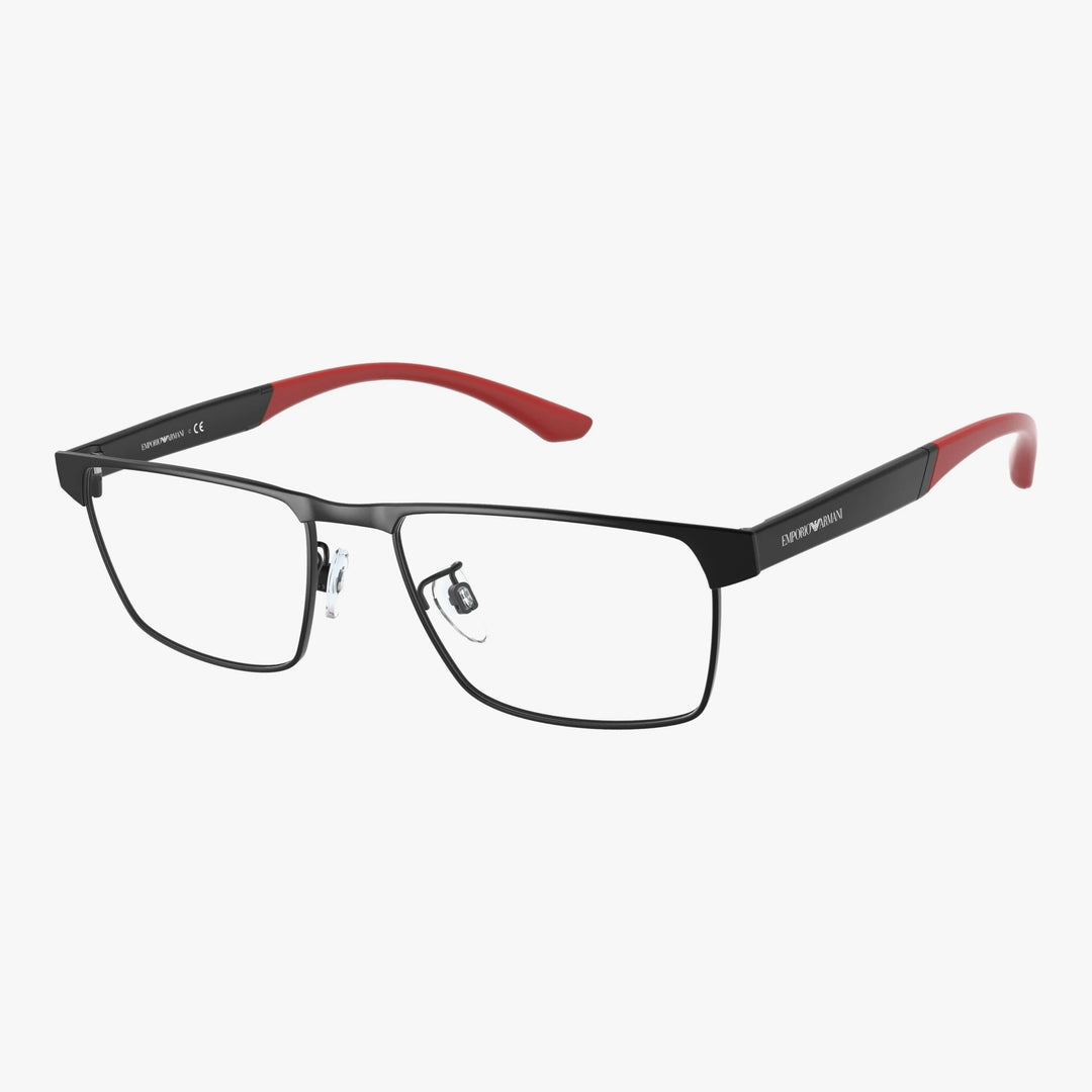 Emporio Armani EA1124 - 3001 - Mat sort og rød