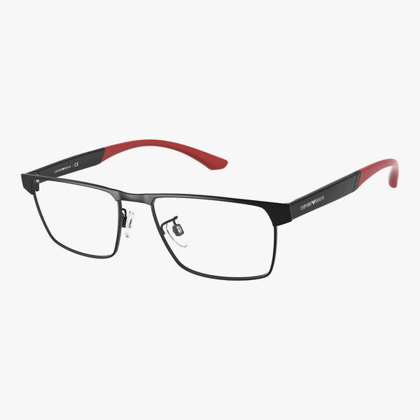 Emporio Armani EA1124 - 3001 - Mat sort og rød