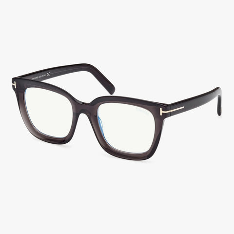 Tom Ford FT5880-B - 020 transparent grå rektangulær brille