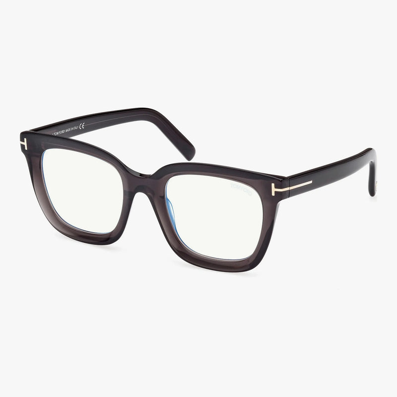 Tom Ford FT5880-B - 020 transparent grå rektangulær brille