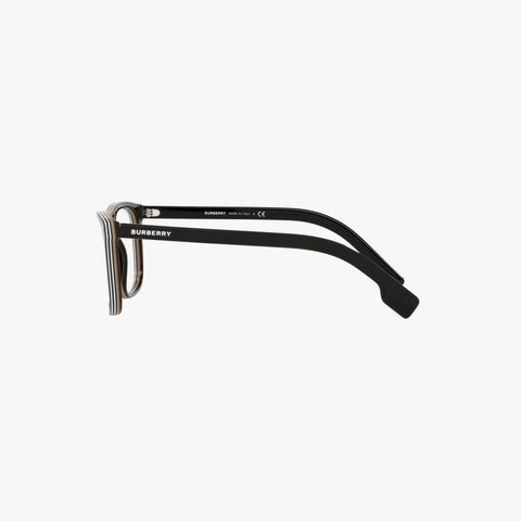 Burberry BOLTON - 3798 sort rektangulær brille
