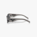 Prada PR 09ZS - 18S09T transparent grå rektangulær solbrille