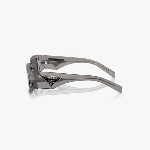 Prada PR 09ZS - 18S09T transparent grå rektangulær solbrille