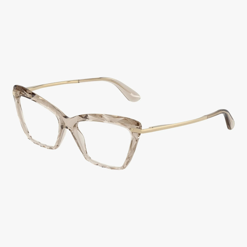 Dolce & Gabbana DG5025 - 3432 transparent camel cat-eye brille