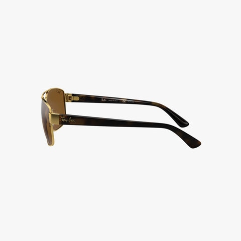 Ray-Ban RB3663 - 001/57 guld rektangulær solbrille