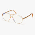 Tom Ford FT5737-B - 045 transparent brun aviator brille