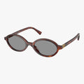 Miu Miu MU 04ZS - 21C40O havana brun oval solbrille
