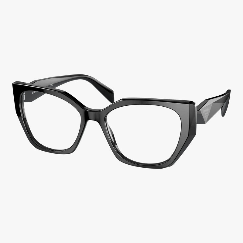 Prada PR 18WV - 1AB1O1 sort cat-eye brille