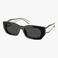 Prada PR B05S - 09Q08Z sort rektangulær solbrille