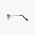 Miu Miu MU 52YS - ZVF1V1 rosa guld oval solbrille