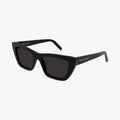 Saint Laurent SL 276 MICA - 001 sort cat-eye solbrille