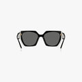 Prada PR 15WS - 09Q5S0 sort og hvid rektangulær solbrille