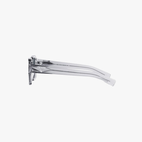Prada PR 02ZS - U430A9 transparent grå rektangulær solbrille