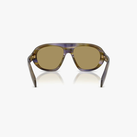Prada PR C05S - 23G70G stribet laguna pilot solbrille