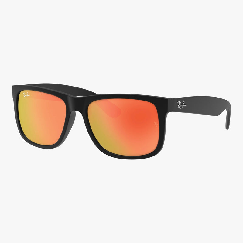 Ray-Ban JUSTIN - 622/6Q sort rektangulær solbrille