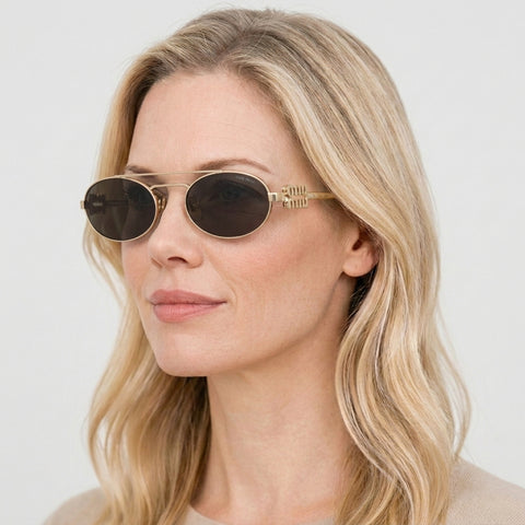 Miu Miu MU 54ZS - ZVN08Z - Guld på model