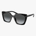 Prada PR 23ZS - 1AB5W1 sort cat-eye solbrille