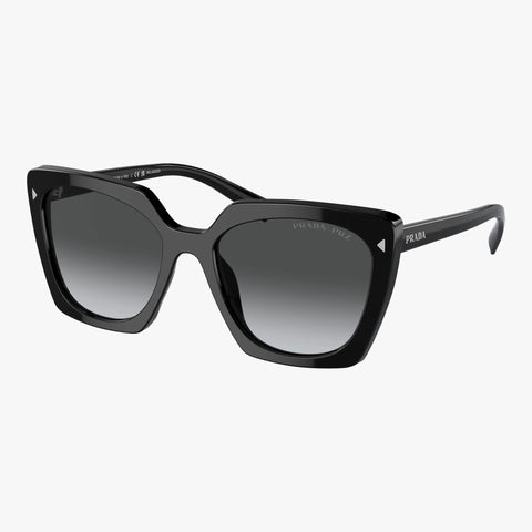 Prada PR 23ZS - 1AB5W1 sort cat-eye solbrille