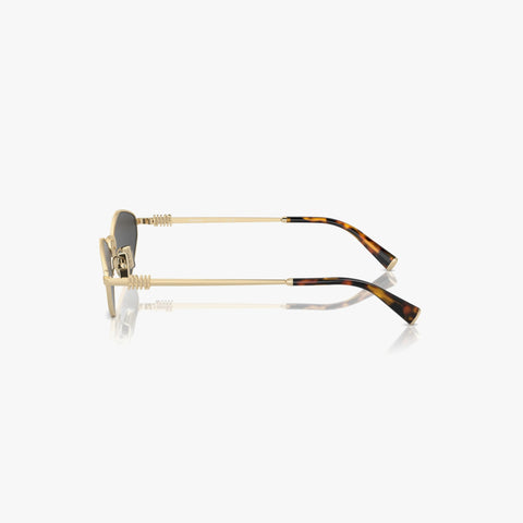 Miu Miu MU 56ZS - ZVN5S0 guld rektangulær solbrille