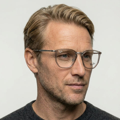 Ray-Ban RX4451V - 8125 - Transparent grå på model