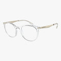 Emporio Armani EA3168 - 5371 transparent med guld panto brille