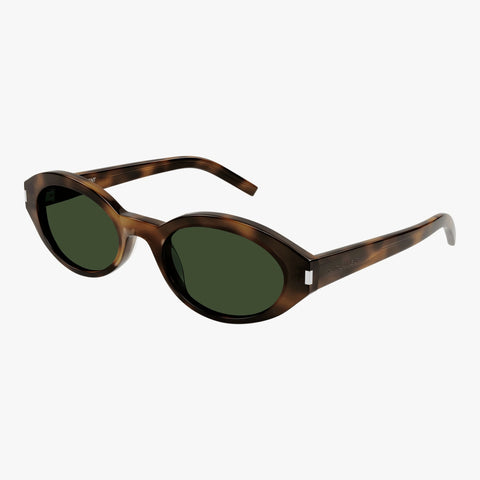 Saint Laurent SL 567 - 002 havana oval solbrille