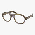 Prada PR C12V - 23G1O1 - Stribet brun-grøn