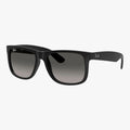 Ray-Ban JUSTIN - 601/8G sort rektangulær solbrille