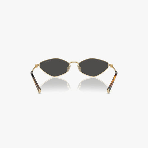 Miu Miu MU 56ZS - ZVN5S0 guld rektangulær solbrille