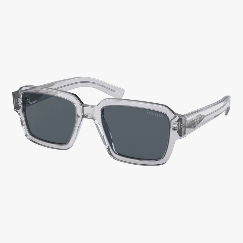 Prada PR 02ZS - U430A9 transparent grå rektangulær solbrille