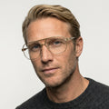 Carrera CARRERA 1135 - J5G guld pilot brille på model