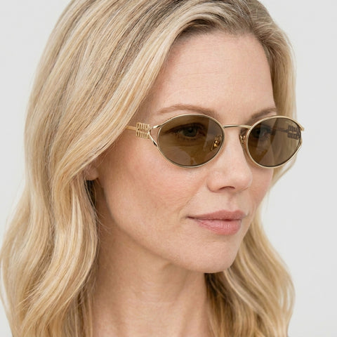 Miu Miu MU 52YS - ZVN10R - Guld på model