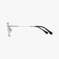 Viridian sølv rund brille