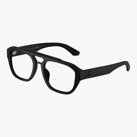 Dolce & Gabbana DG3415 - 2525 mat sort rektangulær brille