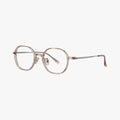 Isolde transparent lyserød rund brille