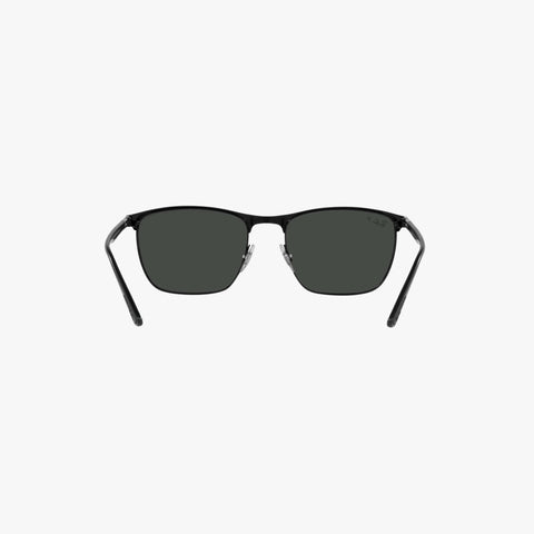 Ray-Ban RB3686 - 186/K8 sort rektangulær solbrille